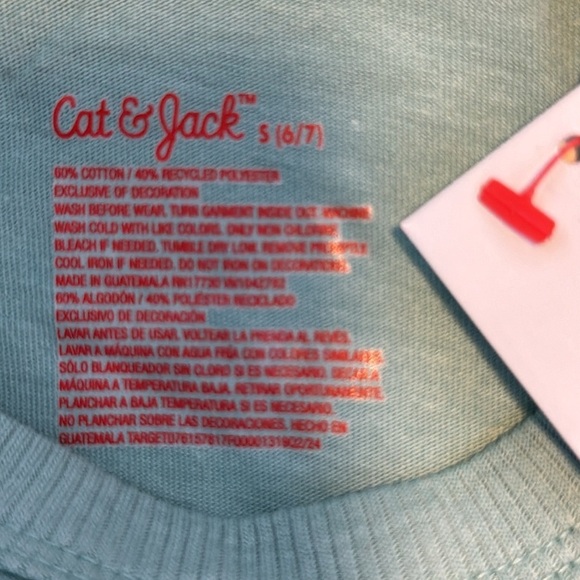 New Cat & Jack Boy Tee Color: Ocean Green Size: Black S (6/7) “Adventure - Picture 11 of 13